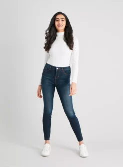 Dark Denim Regular Fit Skinny Jeans - 10L