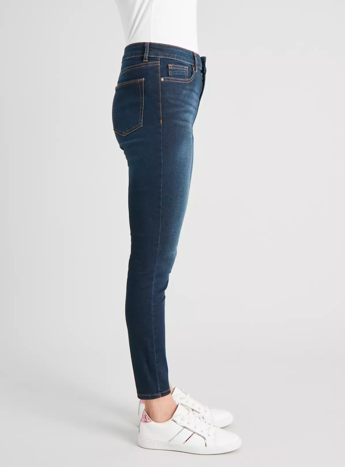 Dark Denim Regular Fit Skinny Jeans - 22R 7 Dark Denim Regular Fit Skinny Jeans - 22R - Image 5