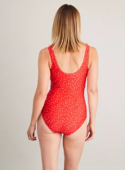 Red Polka Dot Wrap Swimsuit - 22 -GlamMode Store tuc140877656 Red R Z004A 1