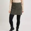 Khaki Corduroy Spot Mini Skirt - 22 -GlamMode Store tuc141201480 Khaki R Z001A
