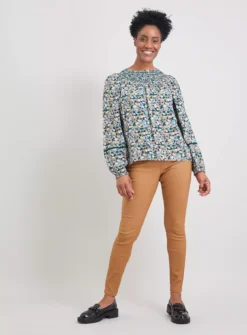 Bronze Coated Sheen Skinny Jeans - 22L