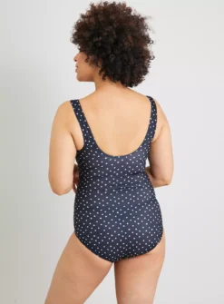 Black Polka Dot Post Surgery Swimsuit 26 -GlamMode Store tuc141472407 Black R Z004A 1
