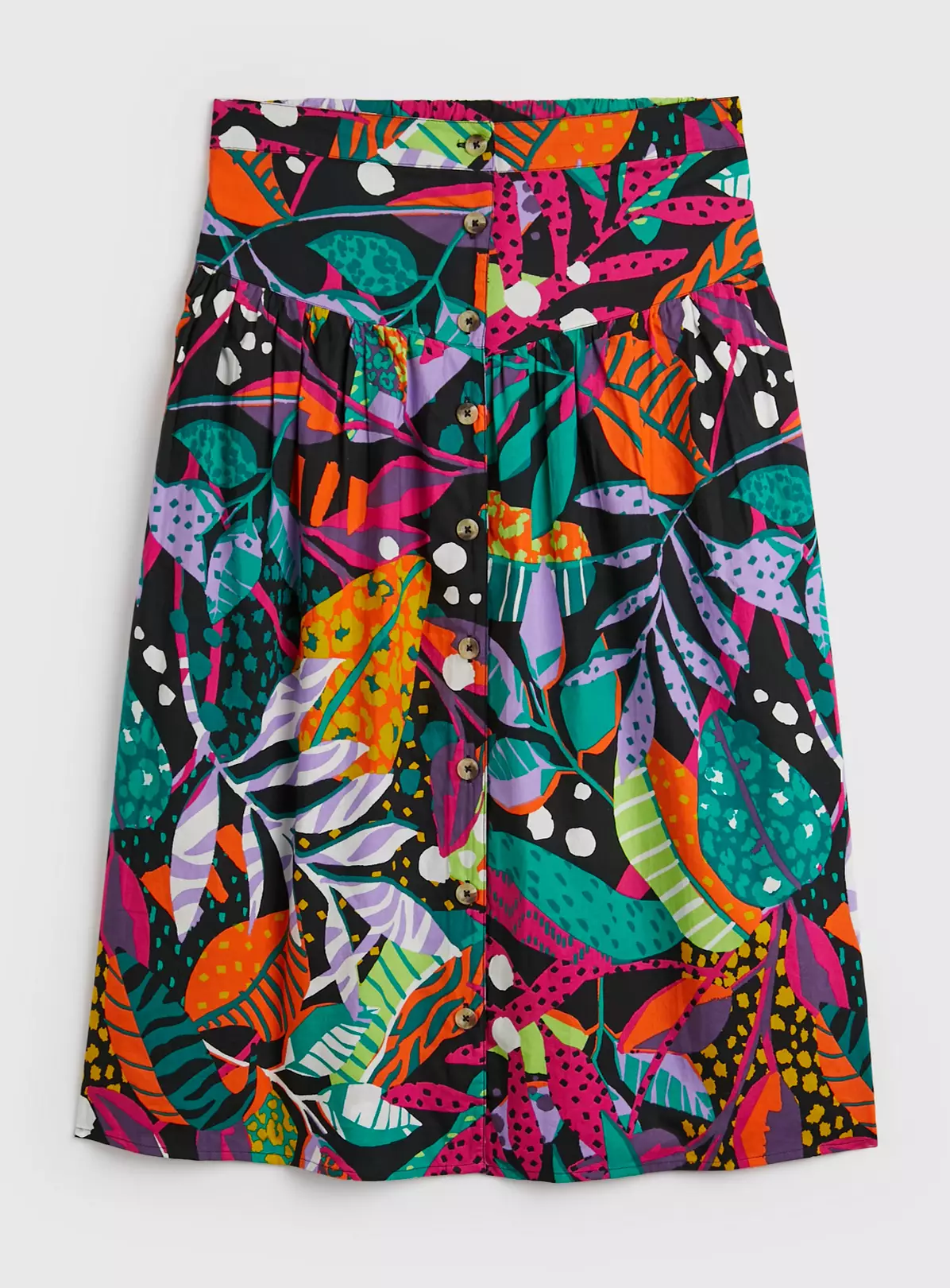 Women's Family Dressing Poplin Tropical Full Skirt - 16 7 Women's Family Dressing Poplin Tropical Full Skirt - 16 - Image 5