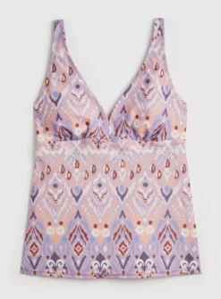 Lilac Aztec Print Tankini Top 8 -GlamMode Store tuc142162822 Multi20Coloured R Z003A
