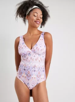 Lilac Aztec Print Swimsuit 20 -GlamMode Store tuc142163551 Multi20Coloured R Z001A