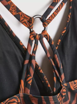 Orange Tiger Print Swimsuit 24 -GlamMode Store tuc142164975 Orange R Z003A