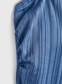 Blue Textured Stripe Swimsuit 6 -GlamMode Store tuc142165521 Blue R Z004A 1