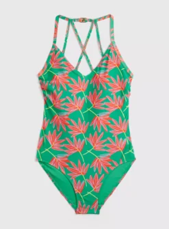 Green & Bright Floral Swimsuit 18 -GlamMode Store tuc142165839 Multi20Coloured R Z003A