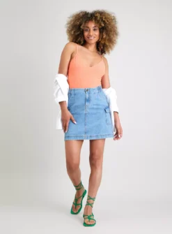 Orange Floral Towelling Swimsuit 26 -GlamMode Store tuc142167949 Orange R Z002A