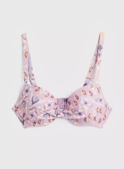 Lilac Aztec Print Moulded Cup Plunge Bikini Top - 38C 13 Lilac Aztec Print Moulded Cup Plunge Bikini Top - 38C -GlamMode Store tuc142202361 Multi20Coloured R Z003A