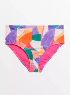 Pink Abstract Bikini Bottoms 12