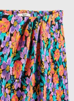 Floral Wrap Plisse Midi Coord Skirt 16 -GlamMode Store tuc142497278 Multi20Coloured R Z004A