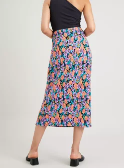 Floral Wrap Plisse Midi Coord Skirt 16 -GlamMode Store tuc142497278 Multi20Coloured R Z005A