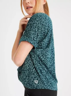 Active Green Leopard Print Twist T-Shirt 10