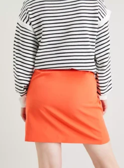 Orange Side Split Mini Skirt 20 -GlamMode Store tuc142670587 Orange R Z005A 1