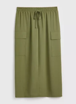 Khaki Cargo Skirt 8 -GlamMode Store tuc142921526 Khaki R Z003A