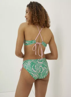 FATFACE Tropical Leaves Bikini Bottoms - 20 -GlamMode Store tuc143030629 Green R Z003A