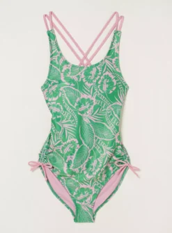 FATFACE Tropical Leaves Swimsuit - 20 -GlamMode Store tuc143031648 Green R Z005A