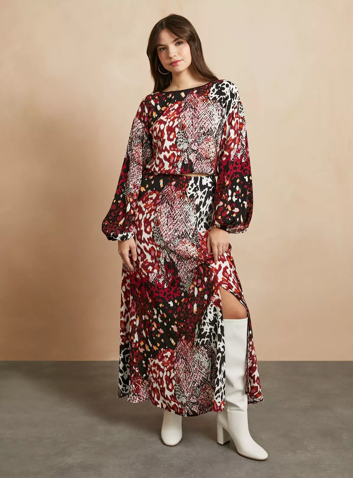 EVERBELLE Animal Print Maxi Skirt 10 4 EVERBELLE Animal Print Maxi Skirt 10 - Image 2