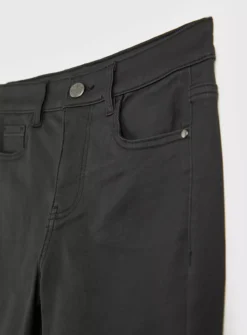 Black Coated Trousers 8L -GlamMode Store tuc143053847 Black R Z004A