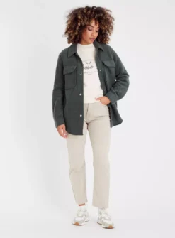 Green Popper Overshirt 16 -GlamMode Store tuc143184100 Green R Z002A