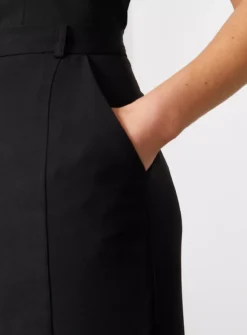 For All The Love Black Smart Midaxi Skirt 10 -GlamMode Store tuc143282914 Black R Z002A