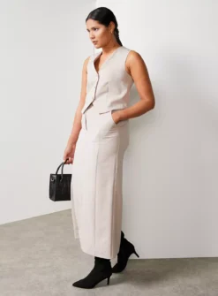 For All The Love Stone Smart Midaxi Skirt 8 -GlamMode Store tuc143283010 Stone R Z004A