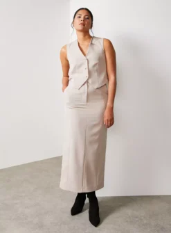 For All The Love Stone Smart Midaxi Skirt 8 -GlamMode Store tuc143283010 Stone R Z005A