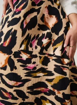 For All The Love Leopard Printed Cut About Slip Skirt 16 -GlamMode Store tuc143284320 Multi20Coloured R Z002A