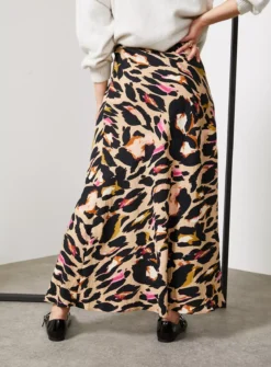 For All The Love Leopard Printed Cut About Slip Skirt 16 -GlamMode Store tuc143284320 Multi20Coloured R Z003A