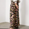 For All The Love Leopard Printed Cut About Slip Skirt 16