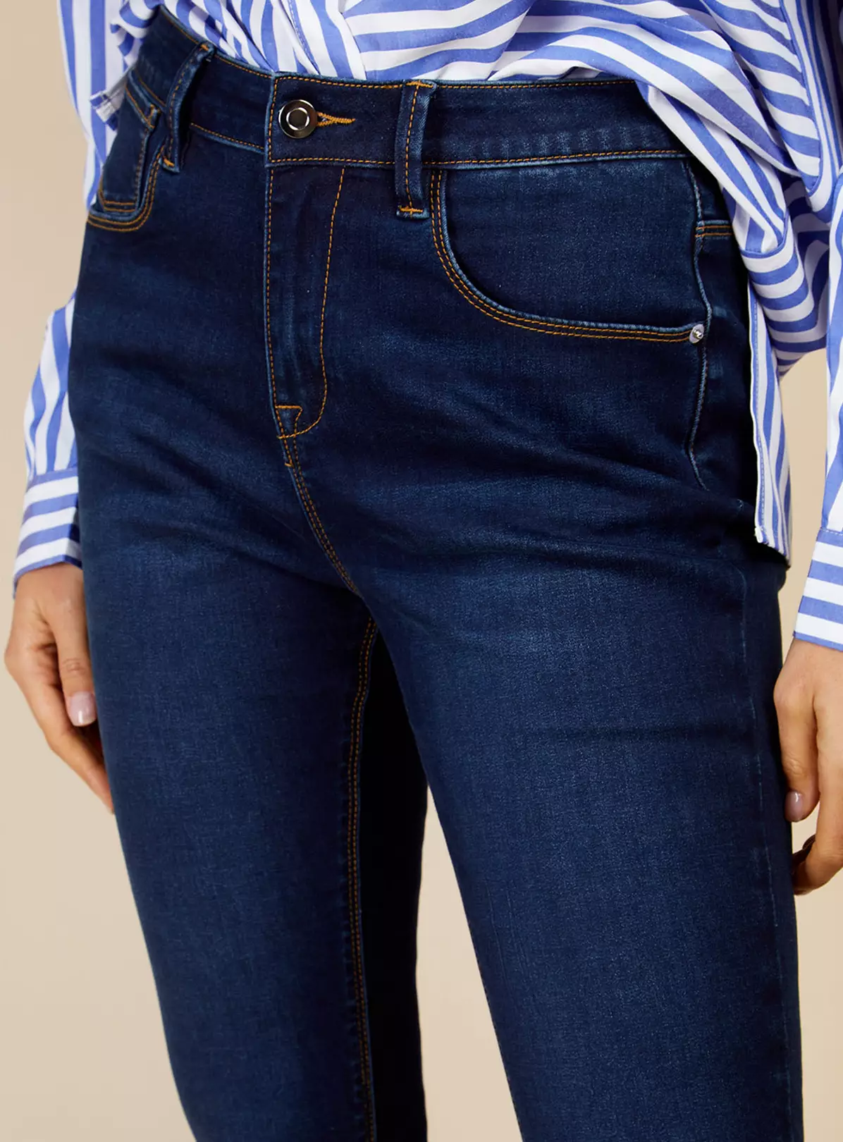 VOGUE WILLIAMS Indigo Denim Jeans 14 7 VOGUE WILLIAMS Indigo Denim Jeans 14 - Image 5