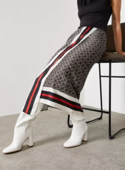 For All The Love Border Printed Satin Co-ord Wrap Skirt 16