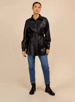 VOGUE WILLIAMS Black Pu Shirt 14