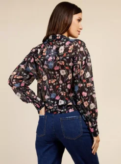 VOGUE WILLIAMS Floral Chiffon Shirt 18 -GlamMode Store tuc143294000 Multi20Coloured R Z005A