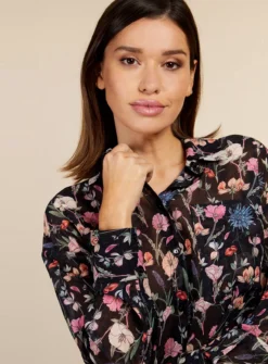 VOGUE WILLIAMS Floral Chiffon Shirt 18 -GlamMode Store tuc143294000 Multi20Coloured R Z006A