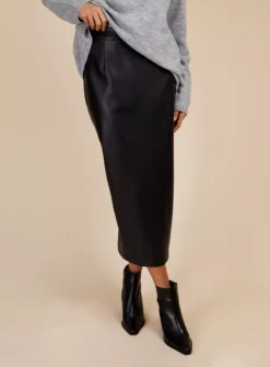 VOGUE WILLIAMS Black Pu Skirt 10 -GlamMode Store tuc143300941 Black R Z003A 1