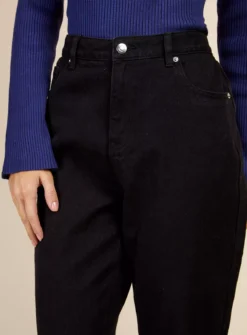 VOGUE WILLIAMS Black Tapered Denim Jeans 12