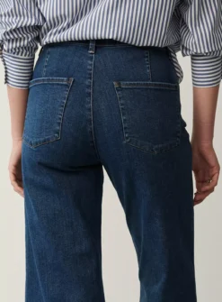 FINERY Gio Cropped Wide Leg Jeans 30 -GlamMode Store tuc143307181 Mid20Blue R Z004A