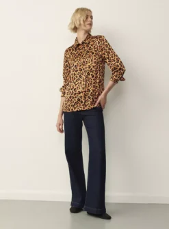 FINERY Cynthia Shirt 16 8 FINERY Cynthia Shirt 16 -GlamMode Store tuc143313160 Brown R Z001A