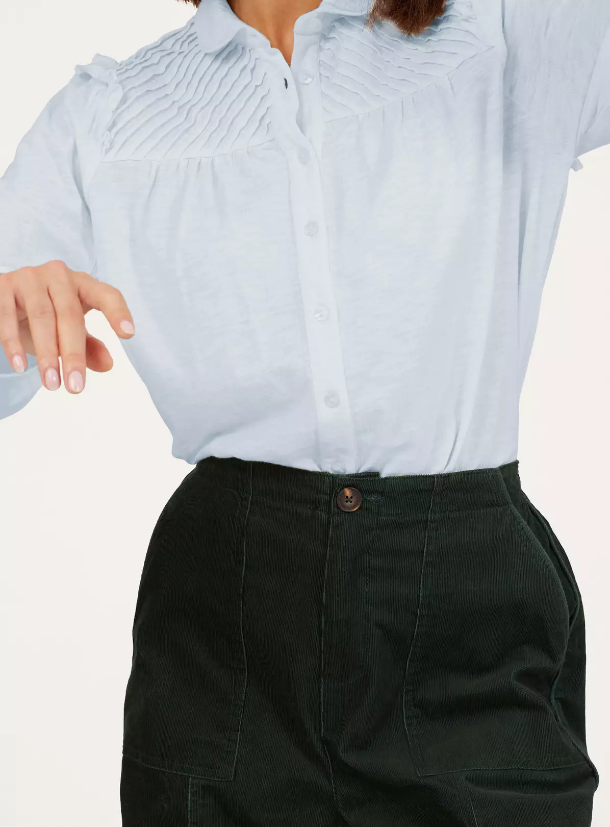 THOUGHT Beca Fairtrade Organic Cotton Pin Tuck Shirt 16 4 THOUGHT Beca Fairtrade Organic Cotton Pin Tuck Shirt 16 - Image 2