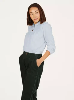 THOUGHT Beca Fairtrade Organic Cotton Pin Tuck Shirt 16
