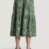THOUGHT Erin Organic Cotton Jersey Tiered Midi Skirt 6 -GlamMode Store tuc143339212 Green R Z004A 1