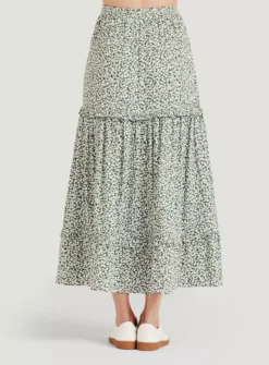 THOUGHT Mapel Lenzing EcoVero Tiered Maxi Skirt 6
