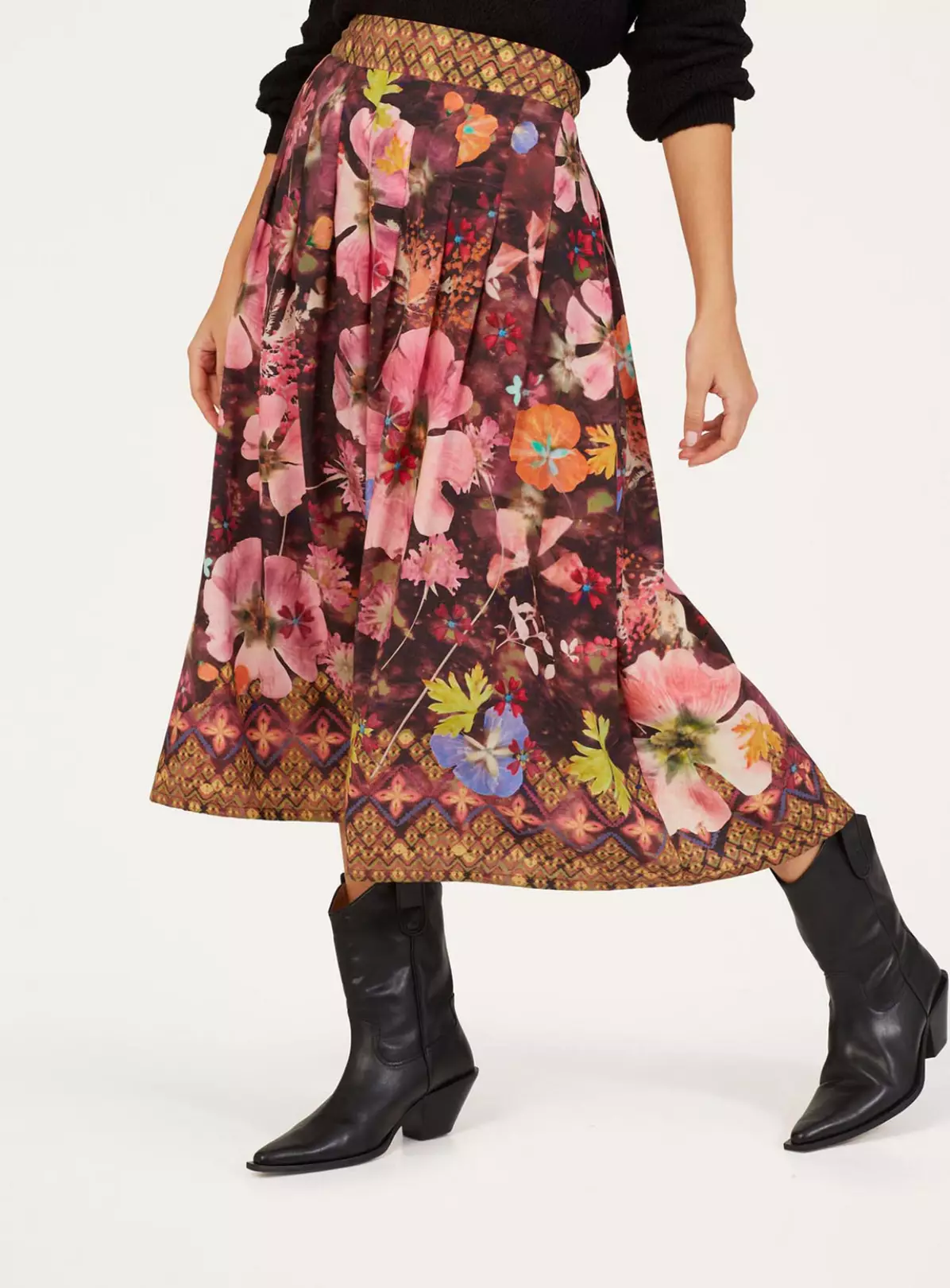 THOUGHT Emelia Tencel Midi Skirt 6 6 THOUGHT Emelia Tencel Midi Skirt 6 - Image 4