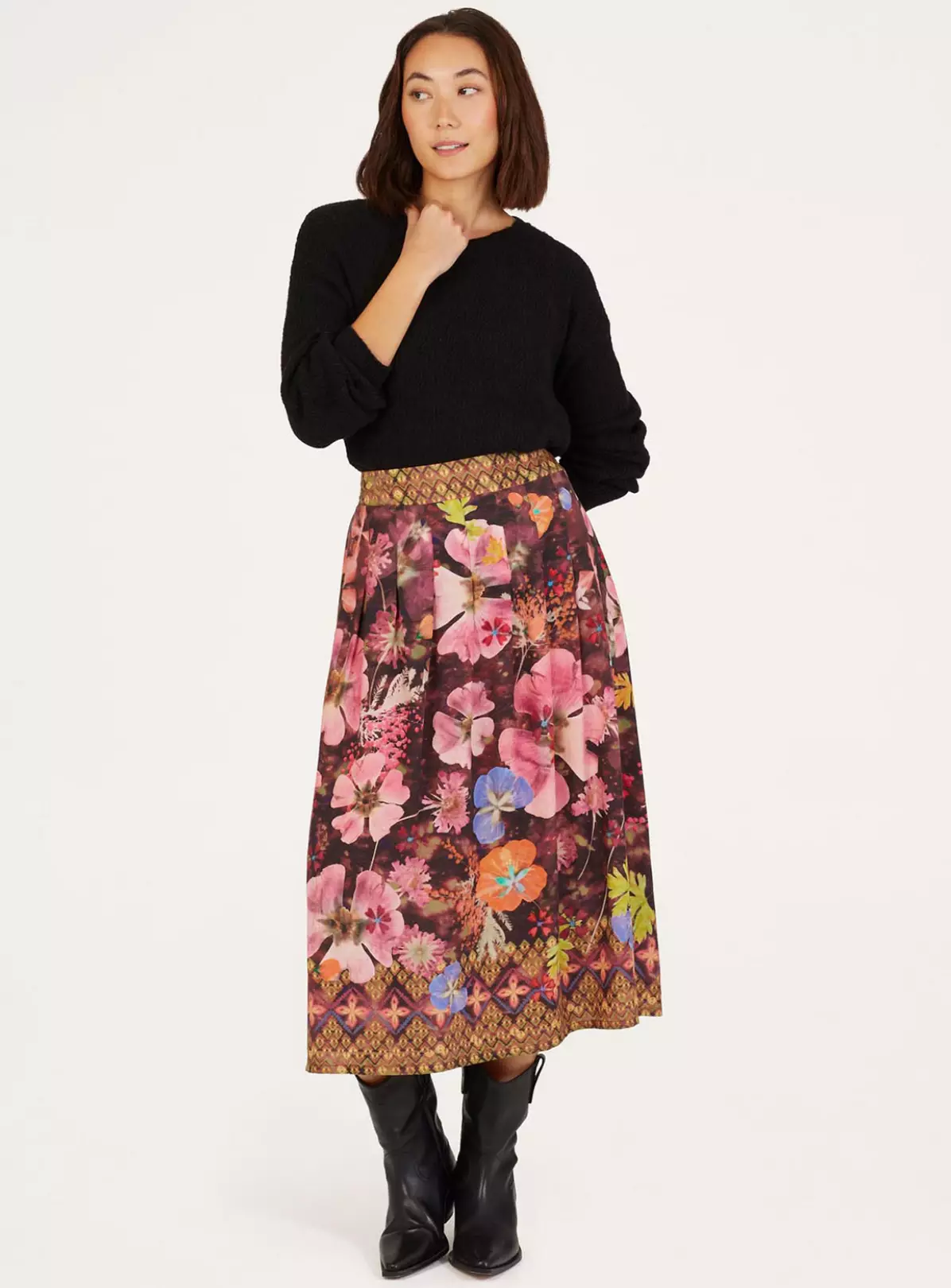 THOUGHT Emelia Tencel Midi Skirt 6 3 THOUGHT Emelia Tencel Midi Skirt 6