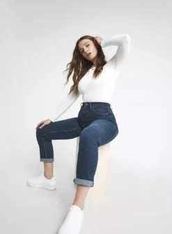 SIMPLY BE 24/7 Mid Vintage Blue Boyfriend Jean 26