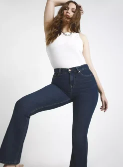 SIMPLY BE 24/7 Mid Blue Bootcut Jeans 30 -GlamMode Store tuc143373550 Blue R Z006A