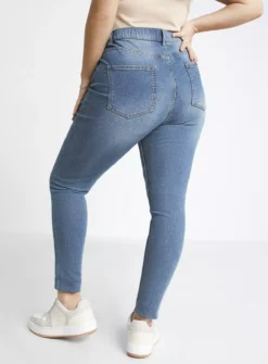 SIMPLY BE 24/7 Mid Wash Skinny Jeans 24 -GlamMode Store tuc143374739 Blue R Z006A