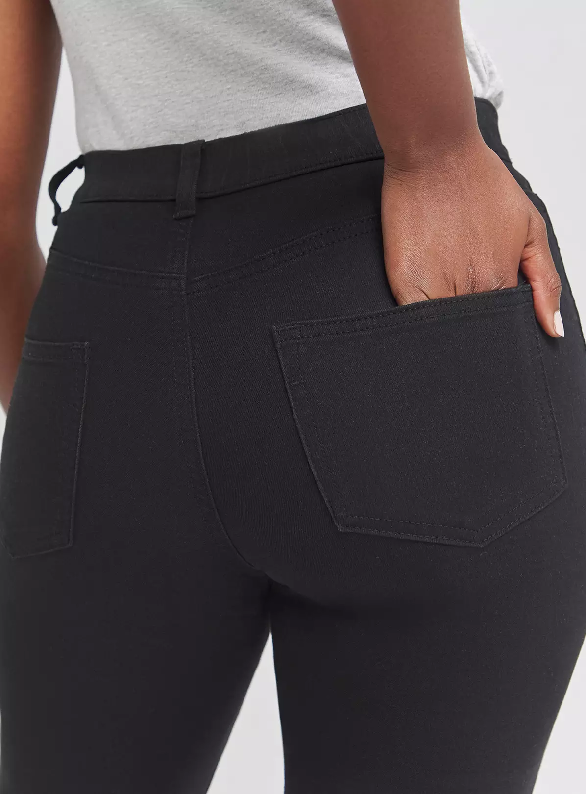 SIMPLY BE 24/7 Black Straight Leg Jean 24 5 SIMPLY BE 24/7 Black Straight Leg Jean 24 - Image 3